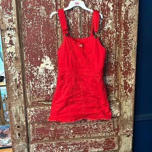 Dickies red overalls dress